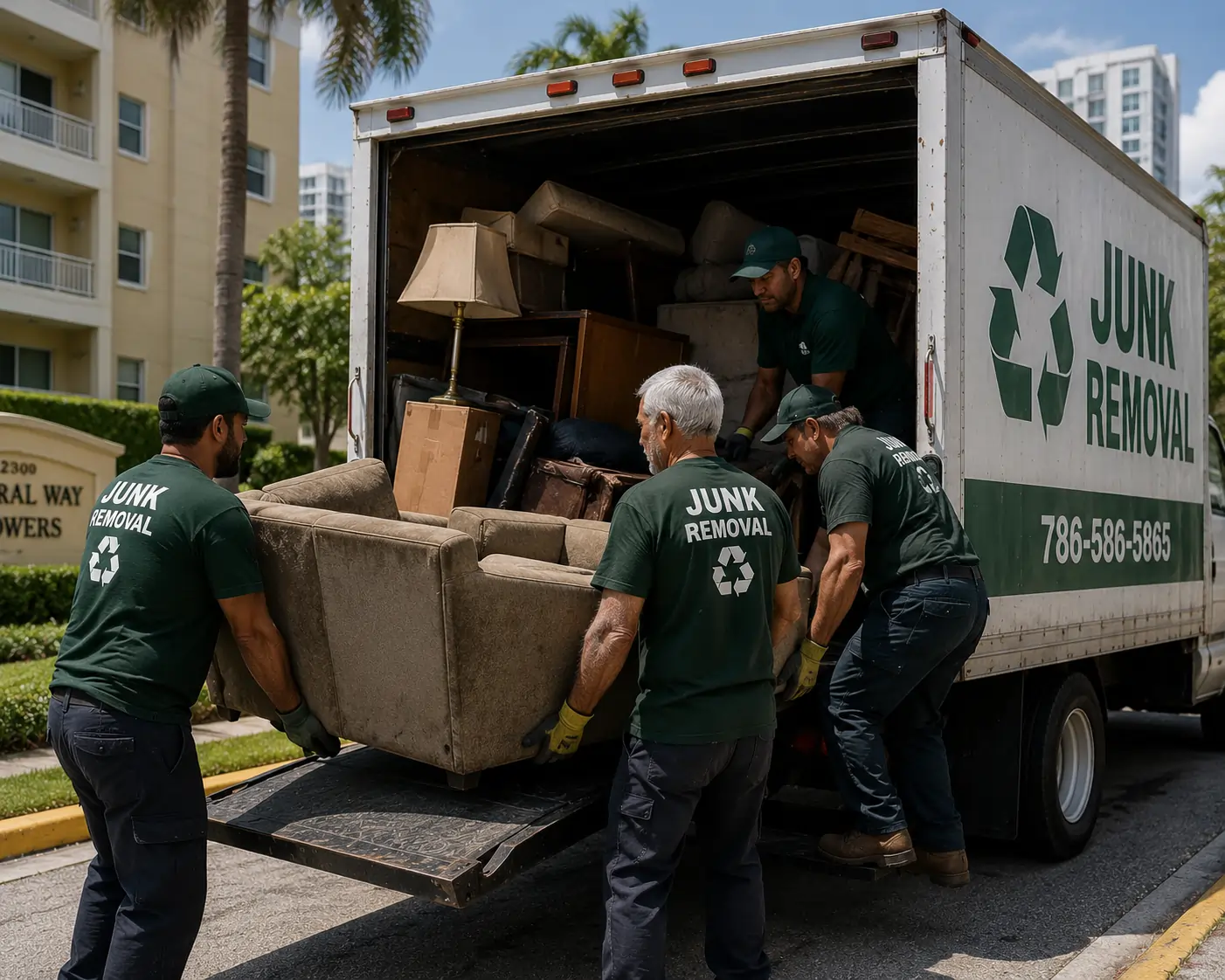 Junk and unwanted items ready for professional removal