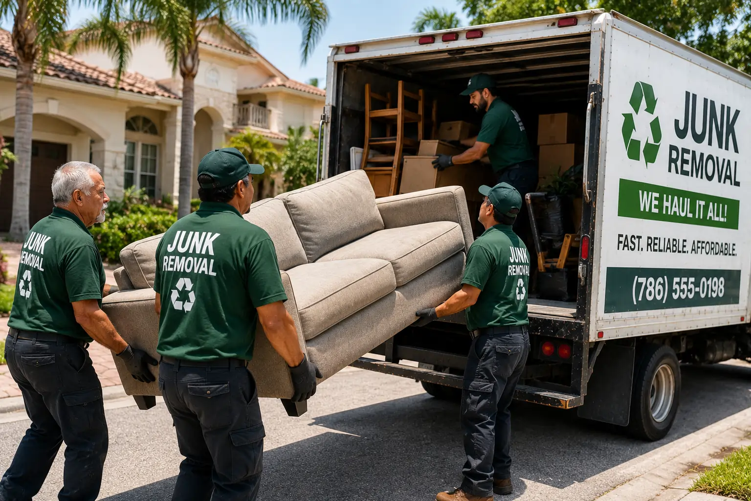 Junk removal service covering Dubai